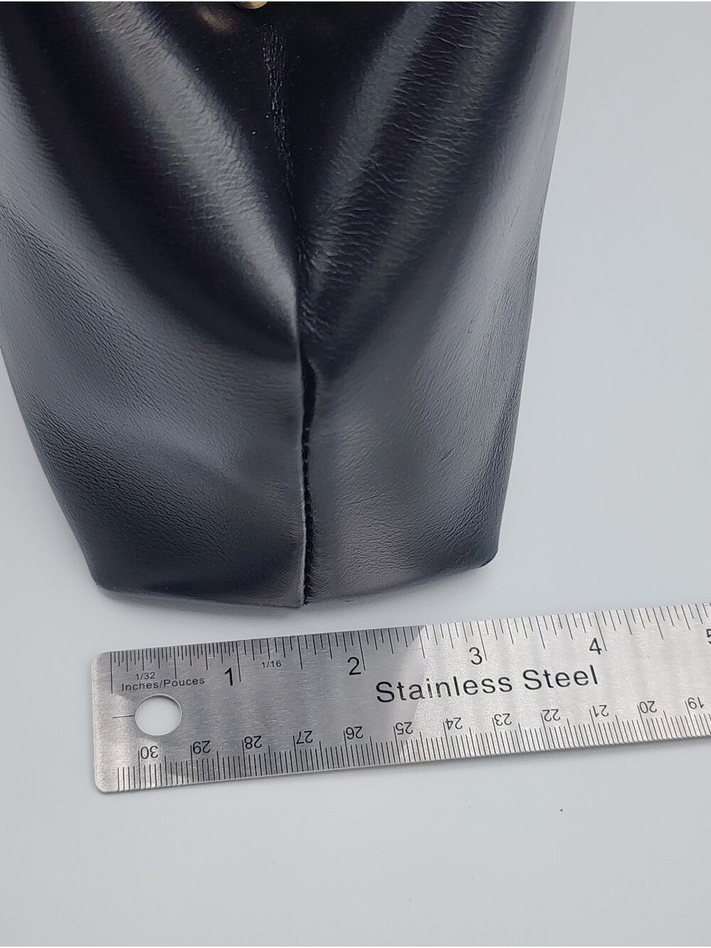 Black Leather Frame Bag #2950 - Picture 10 of 17
